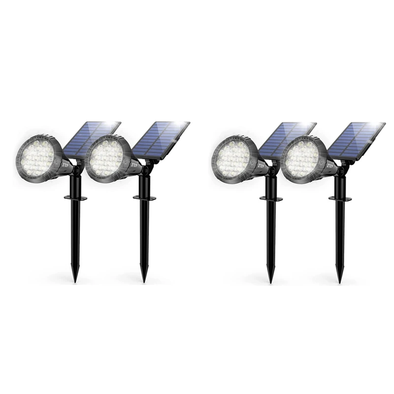 

Solar Spot Lights Outdoor, Solar Outdoor Lights Auto On/Off IP67 Waterproof Solar Yard Spotlight Landscape