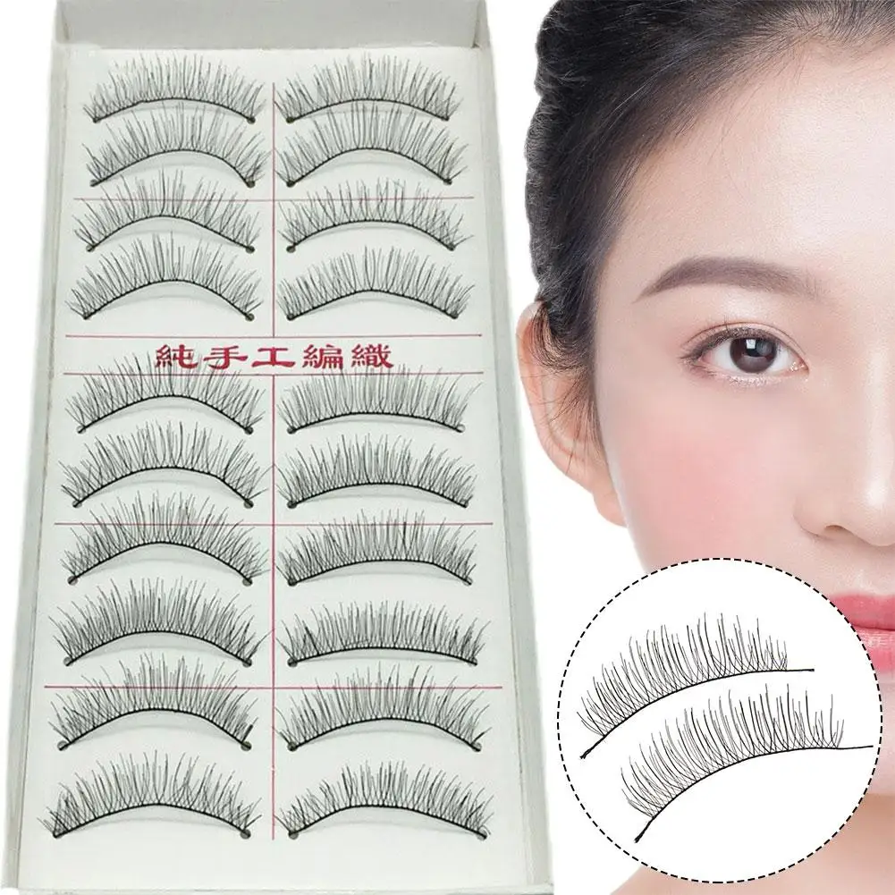 

10 Pairs 3D Faux Mink False Eyelashes Natural Eye Lashes Wispy Fluffy Lashes Extension Makeup Fake Eyelashes