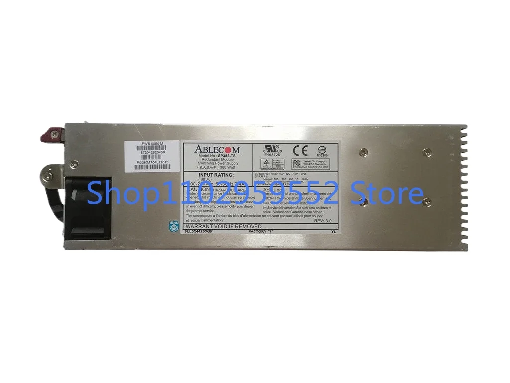 SP382-TS PWS-0050-M 서버 전원 공급 장치 1U 380W용 1개