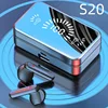 S20 Audifonos Bluetooth V5.2 Gaming In-ear Headphones Earphone Mirror Wireless Headsets Digital Display Hot sale S20 TWS Earbuds 1