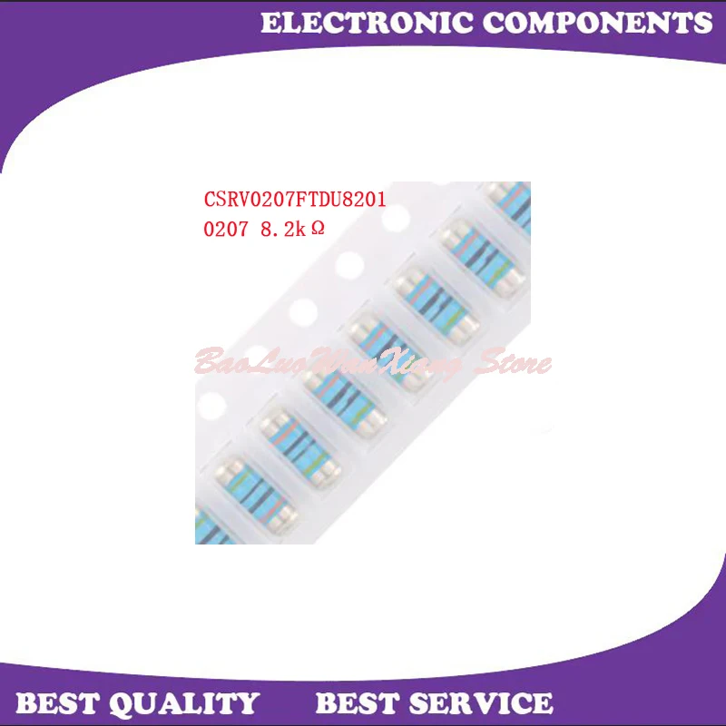 

10 Pcs/Lot CSRV0207FTDU8201 0207 8.2kΩ ±1% New and Original In Stock