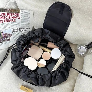 Borsa per cosmetici da donna con coulisse Borsa da viaggio per trucco Organizzatore Borsa per trucco femminile Custodia da toilette portatile impermeabile 1