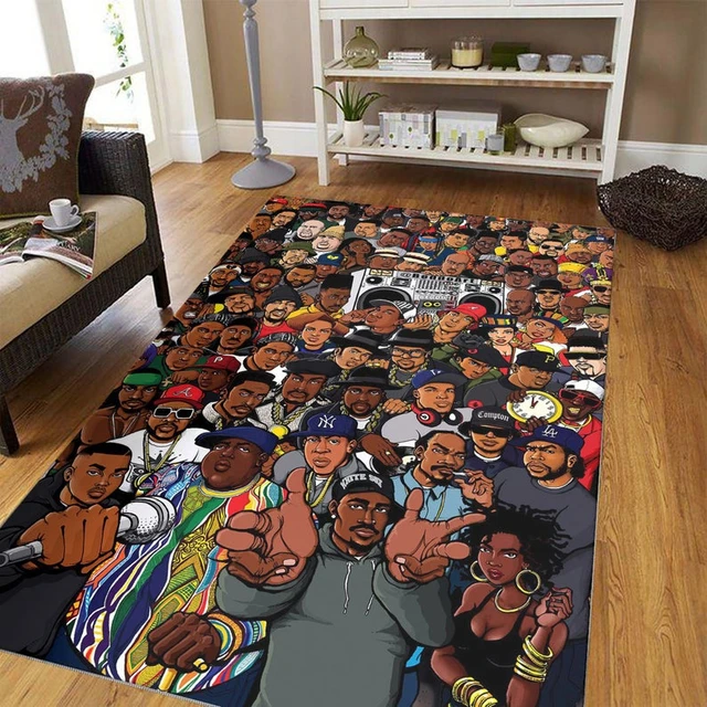 Hip Hop カセットテープ柄ラグマットM オールドスクール ヒップホップ Hip Hop カセットテープ柄ラグマットM オールドスクール ヒップ