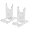 2pcs Clear Acrylic Display Easels Adjustable Plastic Plate Holder Stand Picture Frames Rack Wedding Birthday Home Decoration 3