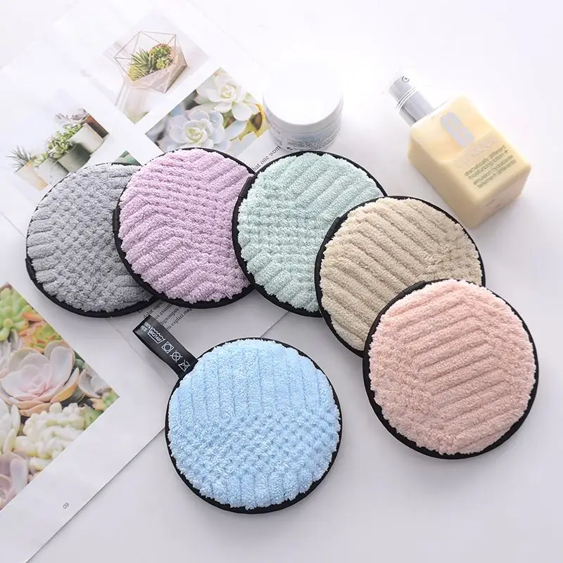 50PCS Customized LOGO LOGO Microfiber Makeup Remover Pads Reusable Face Skin Care Cloths Makeup Remover Face Cleaning 3