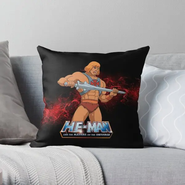 

He Man Masters Of The Universe Printing Throw Pillow Cover Decor Bed Hotel Cushion Home Square Pillows not include One Side