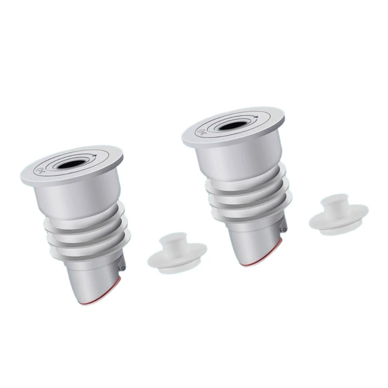 A1W1 Set Of 2 Silicone & ABS Washing Machine Sealing Plugs not Odor Floor Drain Covers set Drain Hose Seal Rings for House