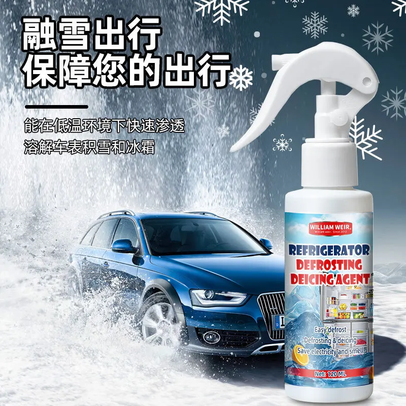Powerful snow removal agent multi-purpose spray fast ice melting freezer one spray ice melting defrosting deicing agent