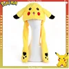 Baokemeng Cartoon Fisherman's Hat Pokemon Kawaii Pikachu Bonnet Male Hat Moving Rabbit Ears Pikachu Warm Hat Leisure Animal Hat 2