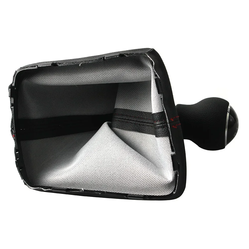 Gear Shift Knob for Seat Leon III MK3 2012-2020 LHD with Shifter Level Stick Gaiter Boot Dust Cover Car Accessories 5/6 Speed