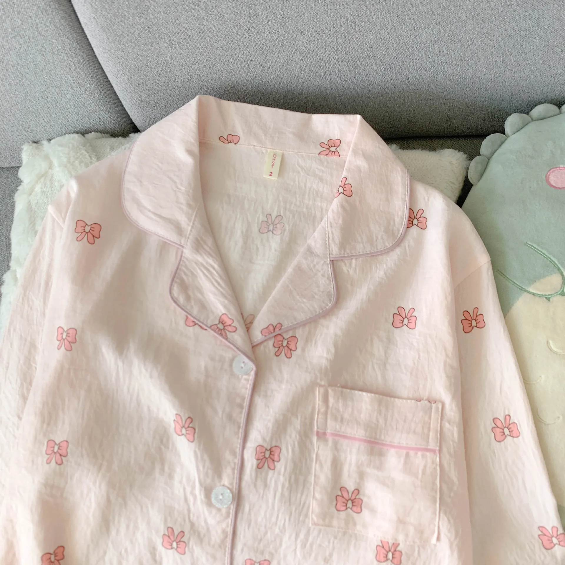 Spring/Autumn New Arrivals: Cloud-Print Cotton Long-Sleeved Pyjama Set for Women Adorable Sweetheart Style Nightwear Homewear Se Se2914d58ce0e4b53b4d1a79b8a4b7307c