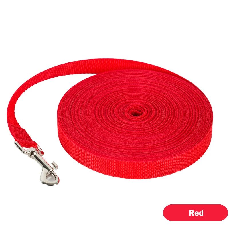 

Длинный поводок для больших собак для тренировок на открытом воздухе, розовая свинцовая веревка, поводок для щенков, нейлоновые товары, товары для домашних животных, 50 м