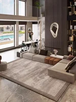 Abstract Brown Striped Carpet Creative Artistic Rug Luxury Living Room Decoration Carpets Comfortable Easy Clean Bedroom Rug 양탄자 2