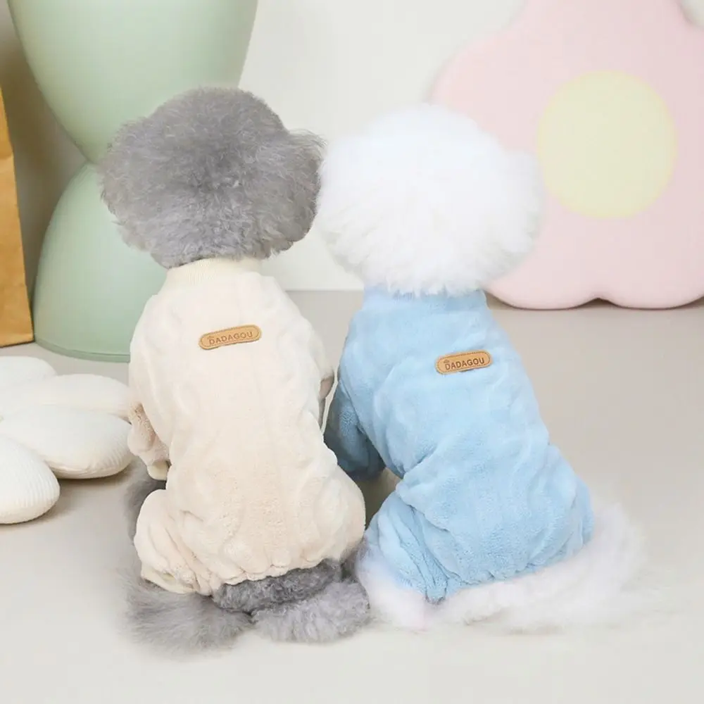 Fashion Fleece Dog Winter Clothes Warm Coat D-ring Vest Pet Warm Jacket Winter Outfit Cute Cat Costumes Small Medium Pet