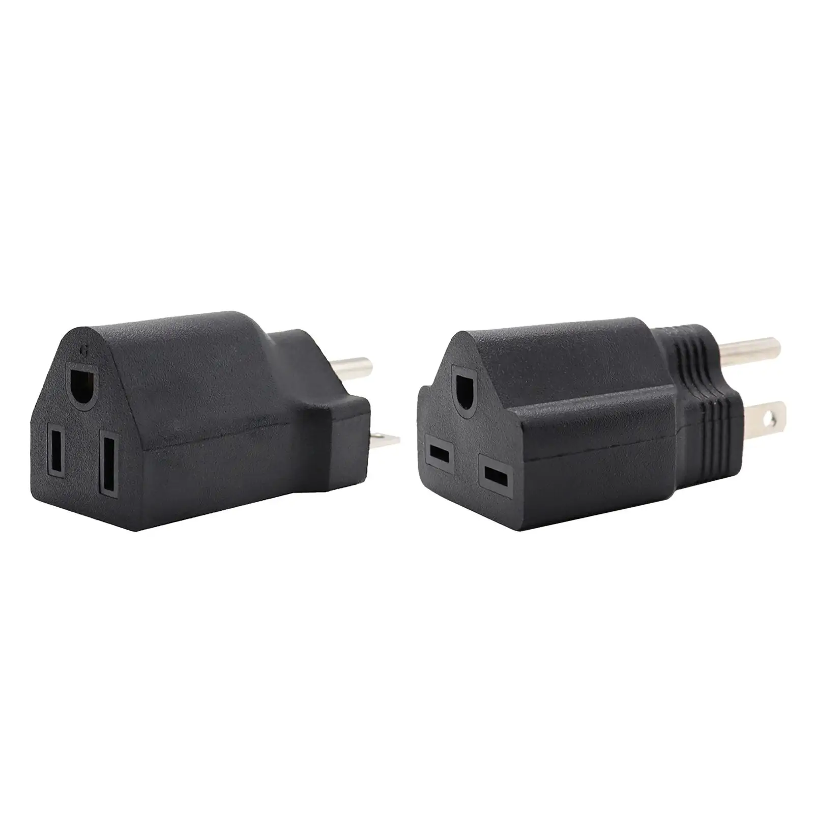 110V to 220-240V Plug Adapter Fixture Power Accessory Black