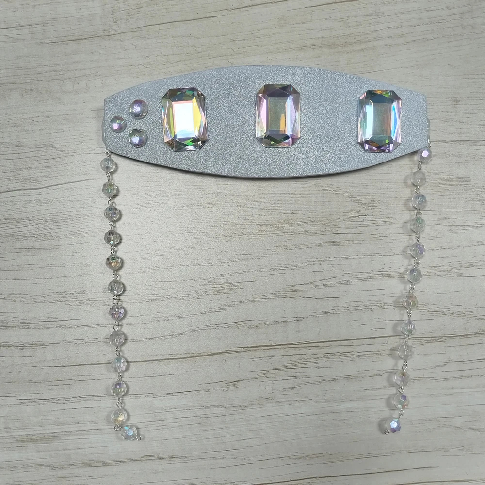 Accessori per cosplay di Uzui Tengen, copricapo, orecchini dorati, adesivi per tatuaggi, per uomo e donna, oggetti di scena per feste di Halloween, copricapo - immagine 2