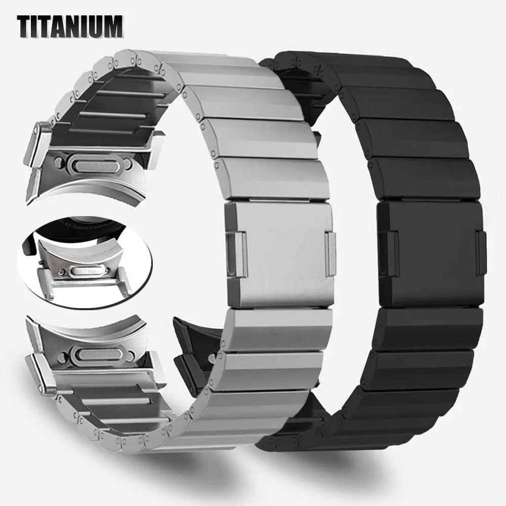 

No Gaps Titanium Men Strap for Samsung Galaxy Watch 6 4 Classic 47mm 43 42 46mm 44mm 40mm 5 pro 45mm Quick Fit Magnetic Bracelet