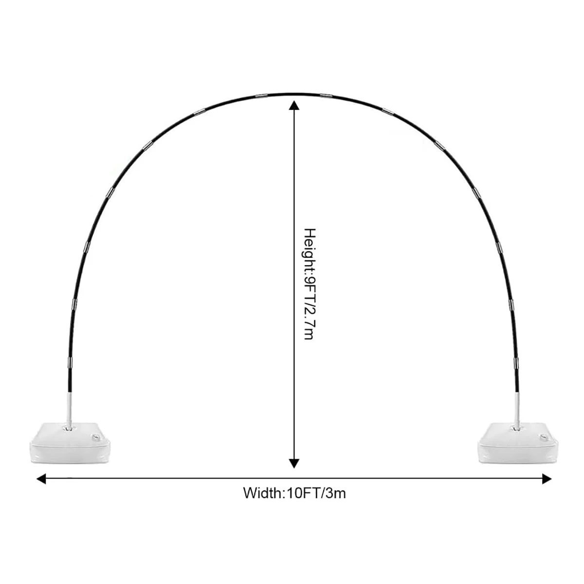 Wedding Arch Stand Party Arch Set Wedding Arch Set Balloon Arch Kit 1 Set Plastic Balloon Arch Stand Kit Large Arch Kits Frame Festival Decor Wedding Baby Shower Birthday Party Decoration Supplies