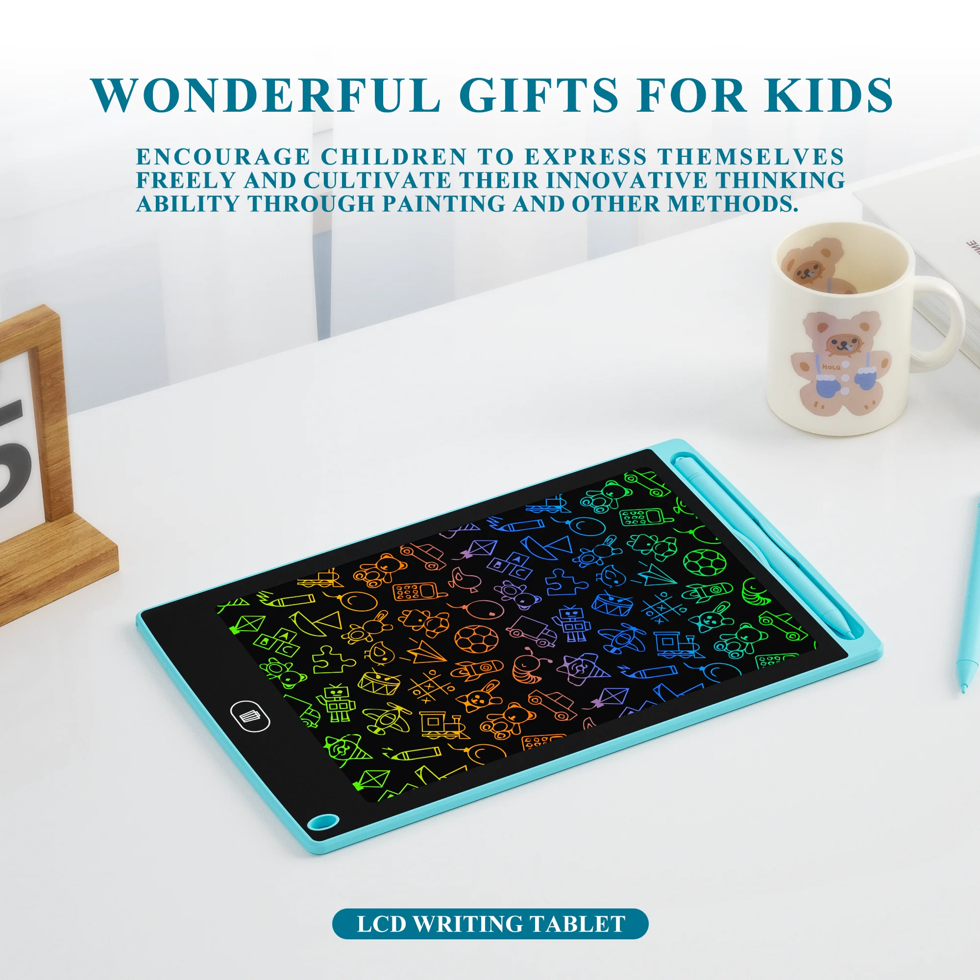 8.5 Inch Children's LCD Drawing Board Eco-friendly Harmless Writing Board Erasable Electronic Magic Chalkboard Art Drawing Tool lcd writing tablet lcd drawing tablet electronic drawing board drawing board lcd writing board drawing toy educational drawing toy