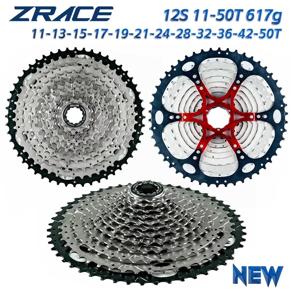 ZRACE Bicycle Cassette 8 9 10 11 12 Speed MTB bike freewheel 11-42T / 11-46T / 11-50T/11-52T for ALIVIO / DEORE / SLX / XT
