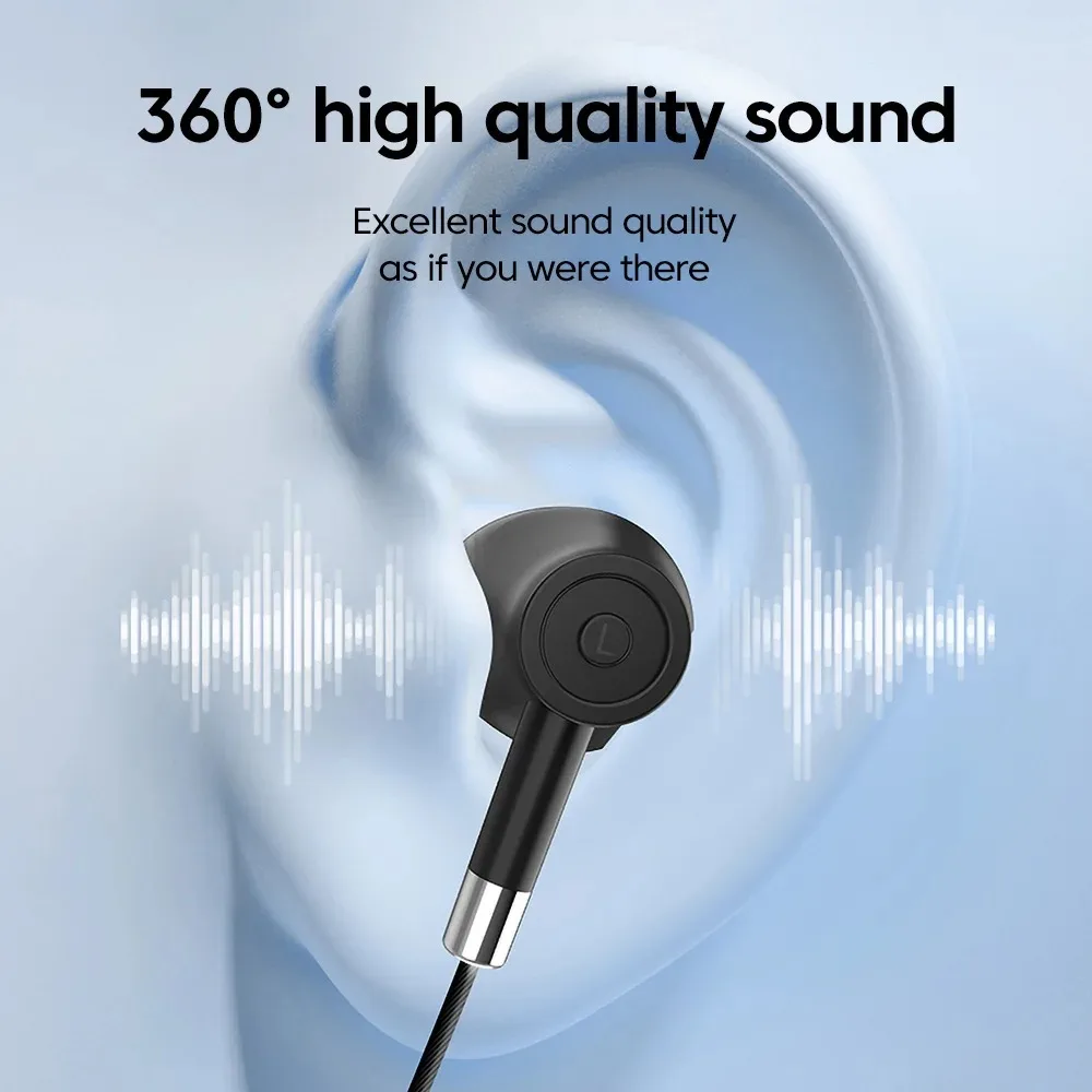 Neckband Earphones HD Screen Bluetooth 5.4 Headphones TWS Wireless Headsets HiFi Stereo Waterproof Earbuds Support TF Card Se291be8b03ab4828bc9db511563a2a67i