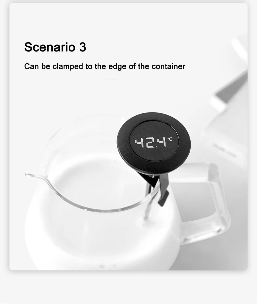 Timemore Digital little T LCD display coffee thermometer coffee maker tools Portable thermometer for kitchen