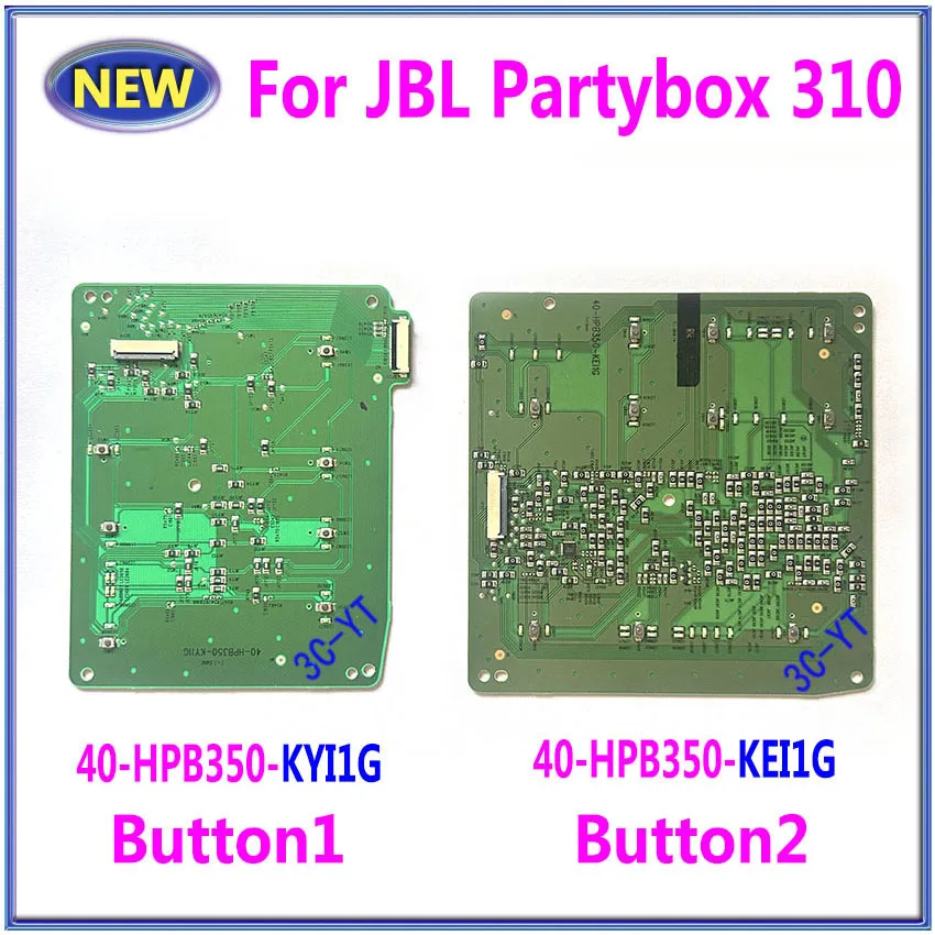 1pcs New Key Switch Button Board For JBL Partybox310 Party box 310 40-HPB350-KYI1G 40-HPB350-KEI1G Button 1