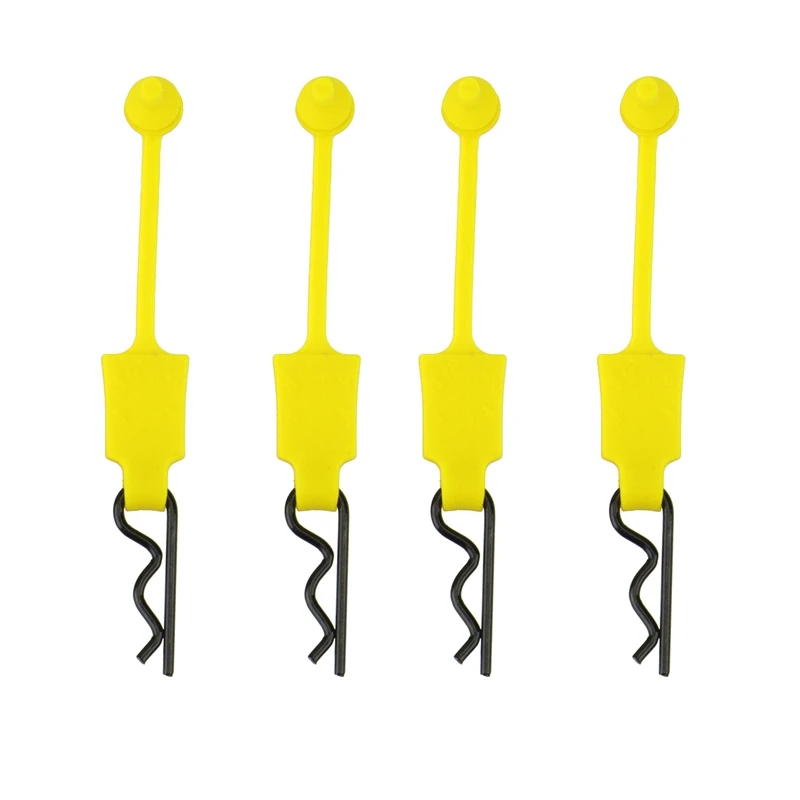 Durable Rubber Body Clips Set - Pack of 4