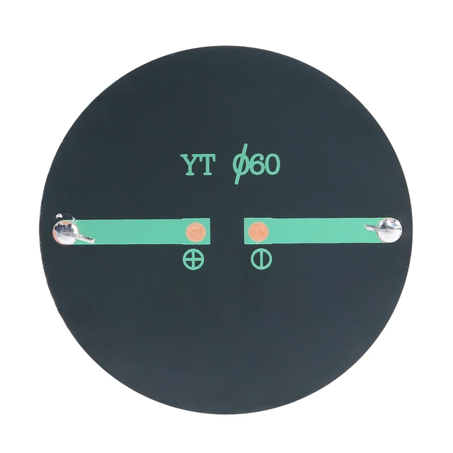 1/2Pcs Mini Solar Panel DIY Power Battery Cell Charger Portable Solar System Board Round Lamp Panel Charging 5