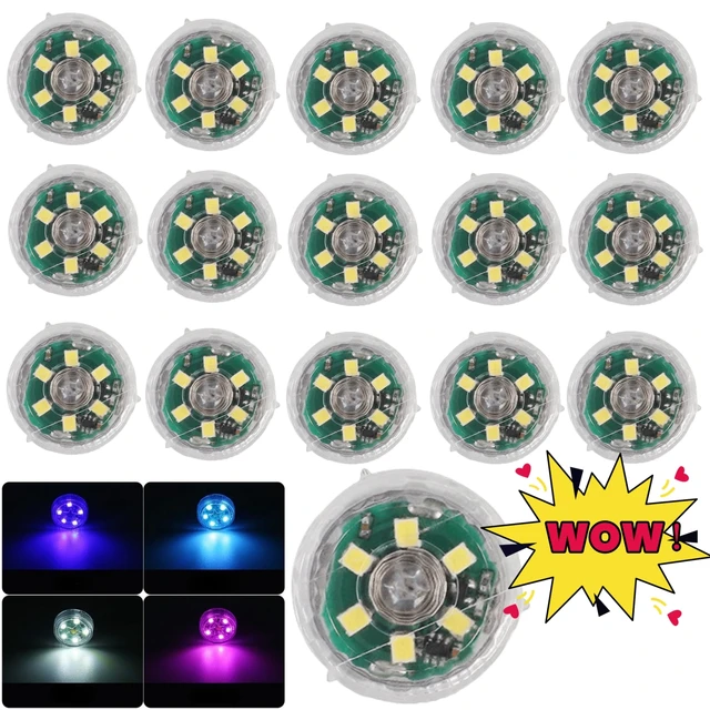 1~5pcs Mini Car LED Touch Switch Light Auto Wireless Ambient Lamp Portable Night Reading Light Car Roof Bulb Car Interior Light