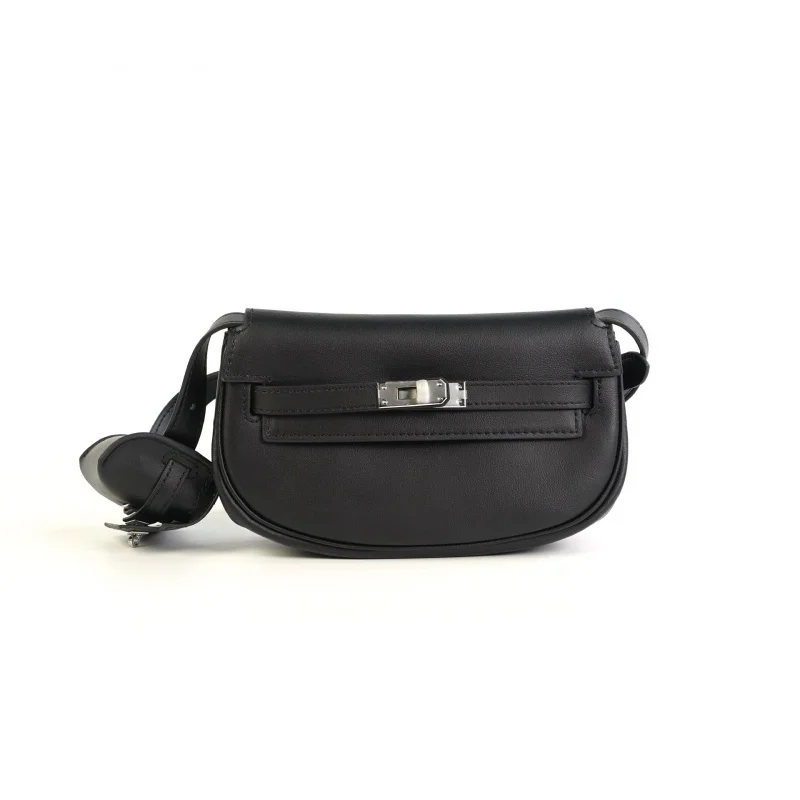 Fashionable new leather 2-in-1 mini single shoulder crossbody multifunctional saddle bag suitable for women