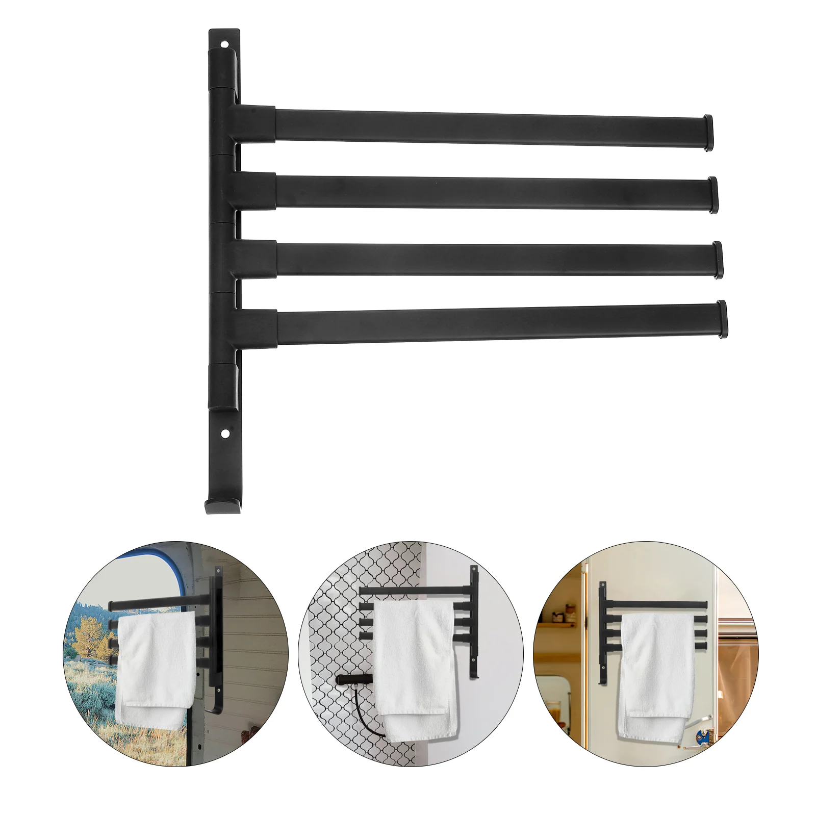 RV Clothes Drying Rack Portable RV Clothes Rack Space Aluminum Rack Camper Supply