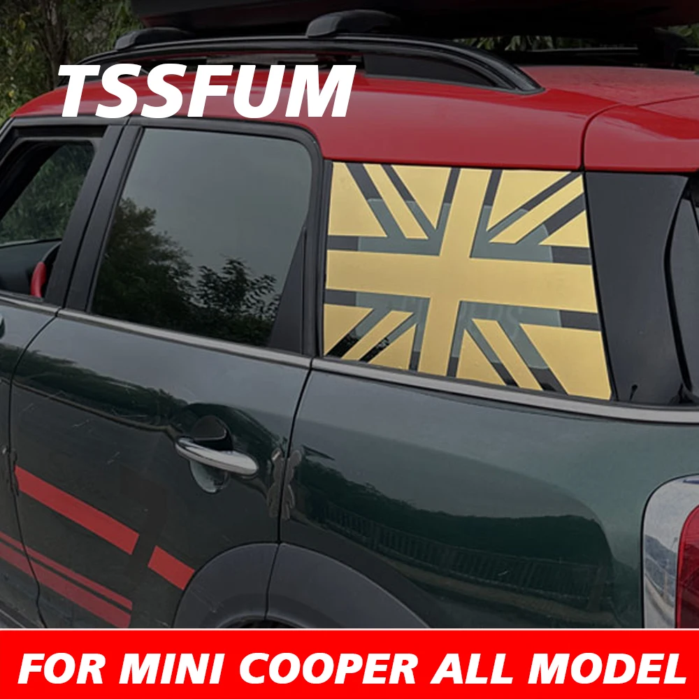 1PairUnionJackCarVinylWindowStickerDecalForMINICooperSJCW