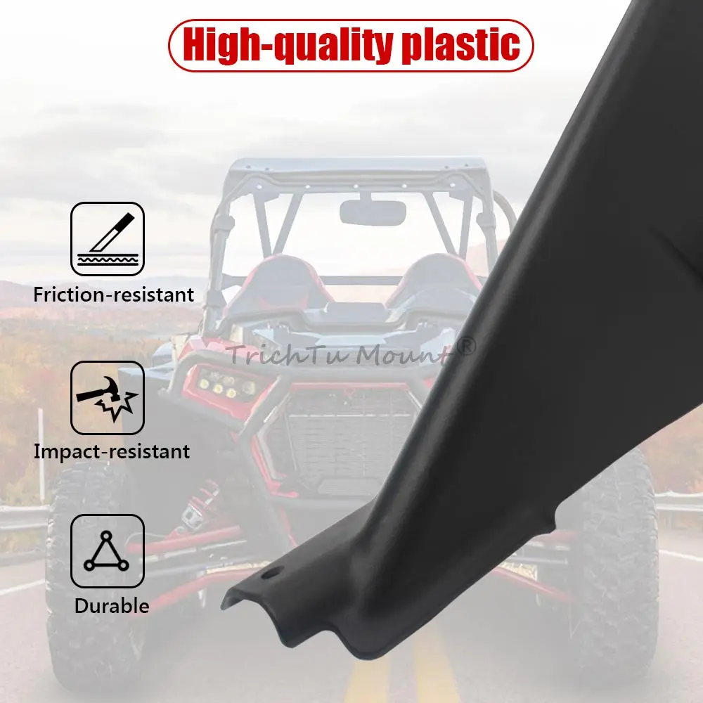 SAUTVS Front & Rear Mud Flaps Kit for RZR XP 1000/ Turbo