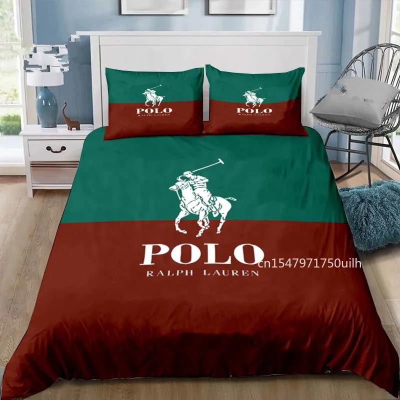 

Всесезонный Комплект постельного белья R-Ralph Lauren, комплект из 3 предметов, одеяло, пододеяльник, двуспальный комплект постельного белья