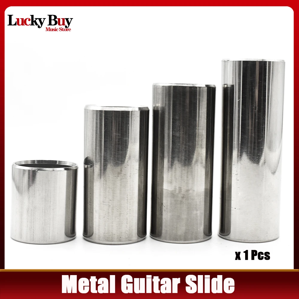 1Pcs Metal Electric Acoustic Guitar String Slide Finger Knuckle Cylinder Slider Steel Stainless Slider 28/51/60/70mm guitar tool