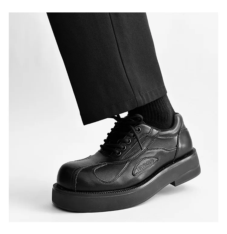 Business Formal White Leather Shoes Mens Fashion Casual Dress Shoes Japan Korea Formal Oxford For Men Zapatos Hombre