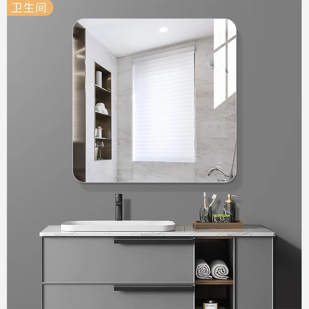 Rectangle Self Adhesive Silver Acrylic Mirror Non Glass Safety Mirror Classroom Baby Kids Playroom Home Wall Decor wall sticker,mirror wall sticker,acrylic wall sticker