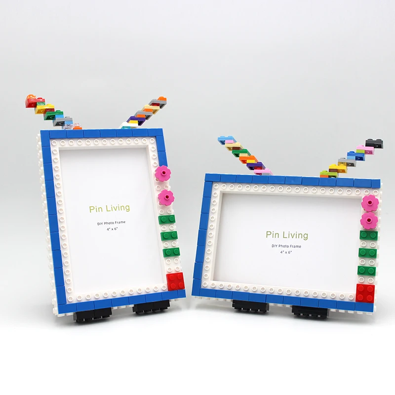 Pinliving Fai Da Te Spacetime Tv Building Block Photo Frame Set Bambini Photo Frame Baby Handmade Activity Gift