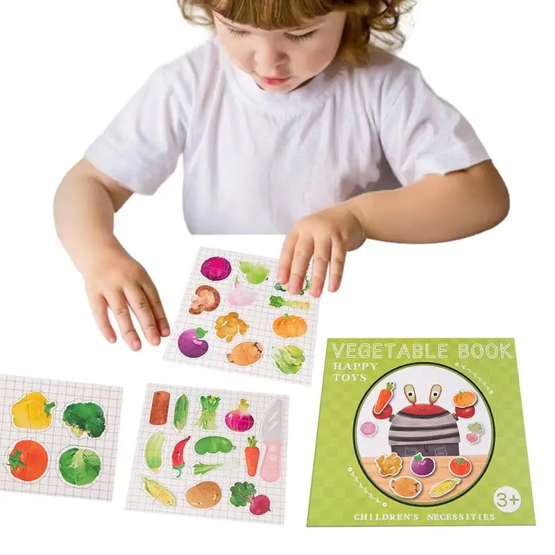 

Книга-пазл для малышей, игрушки, доски для занятий спортом, магнитная головоломка Монтессори, доска с животными для раннего развития, дошкольного возраста