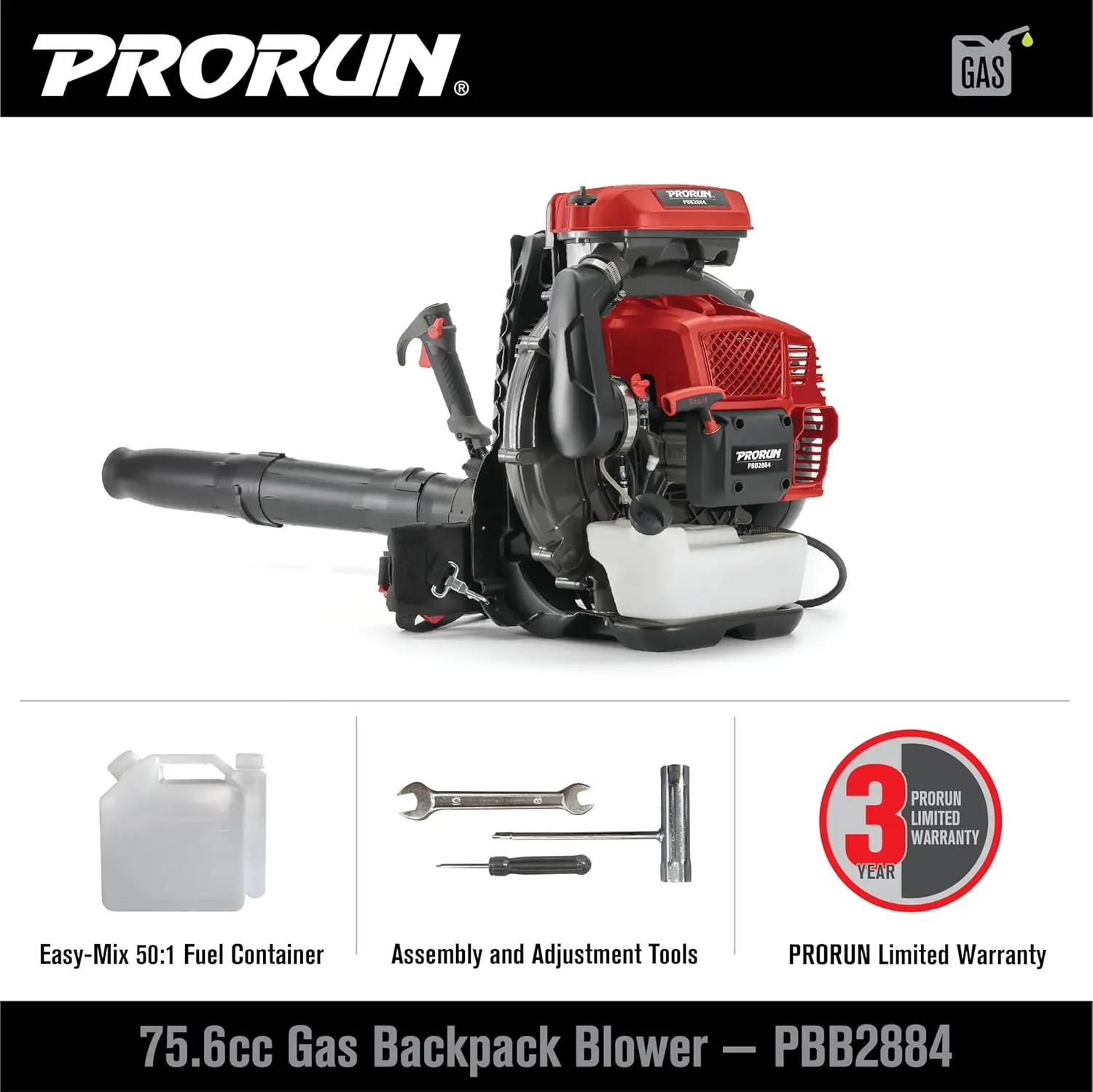Air Blower 75.6cc 1020 Cfm 240 Mph Gas Powered 2 Cycle Backpack Leaf Blower Anti Vibration System Easy Maintenance