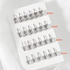 Stainless Steel Round Ball Earrings Rose Gold Silver Color Bead Ear Studs Women Geometric Jewelry Minimalist 3mm 4mm 5mm 6mm 3