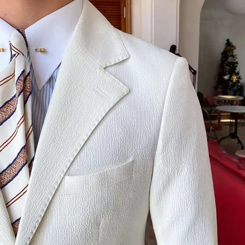 European Blazers For Men Social Club Outfits Solid Blazer Men Party Dinner British Business Office Formal Blazer Hombre