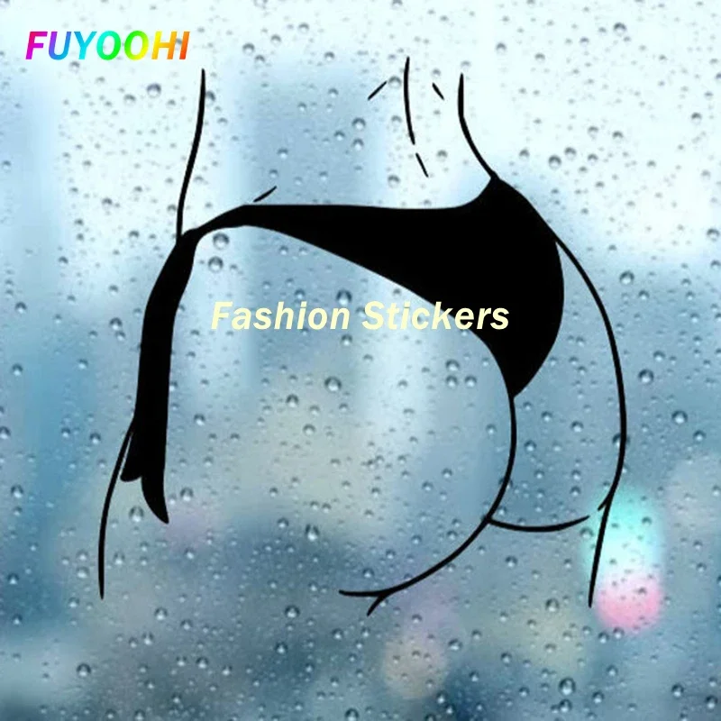 

FUYOOHI Fashion Stickers Sexy Aesthetic Butt Bikini Vinyl Car Body Decals Window DoorFunny Decal Graphic