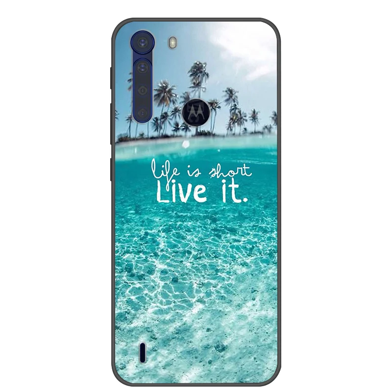 Fashionable Cool Soft Silicone Cover for Motorola One Fusion+ Phone