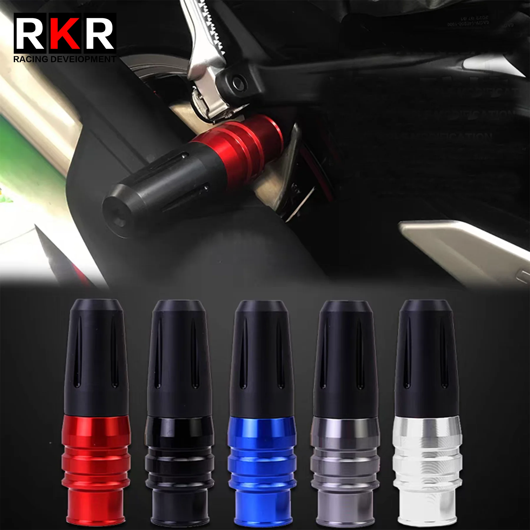 오토바이 배기 슬라이더 충돌 패드 CFMOTO 450SR 450SS 450SRS 450MT 450NK 800MT 450 SR 용 CNC 떨어지는 보호 액세서리