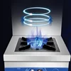 Commercial Gas Stove Single Cooker Stainless Steel Low Soup Furnace Canteen Kitchen Cooker High Flame With Fan 120w Gas Stove 4