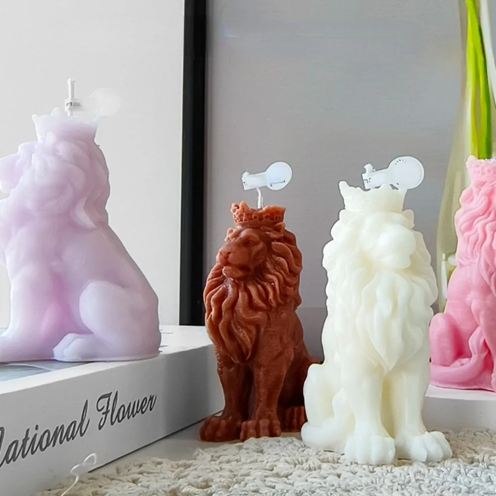 Candle Mould Lion Silicone Mould HiParty 3D Lion Head Silicone