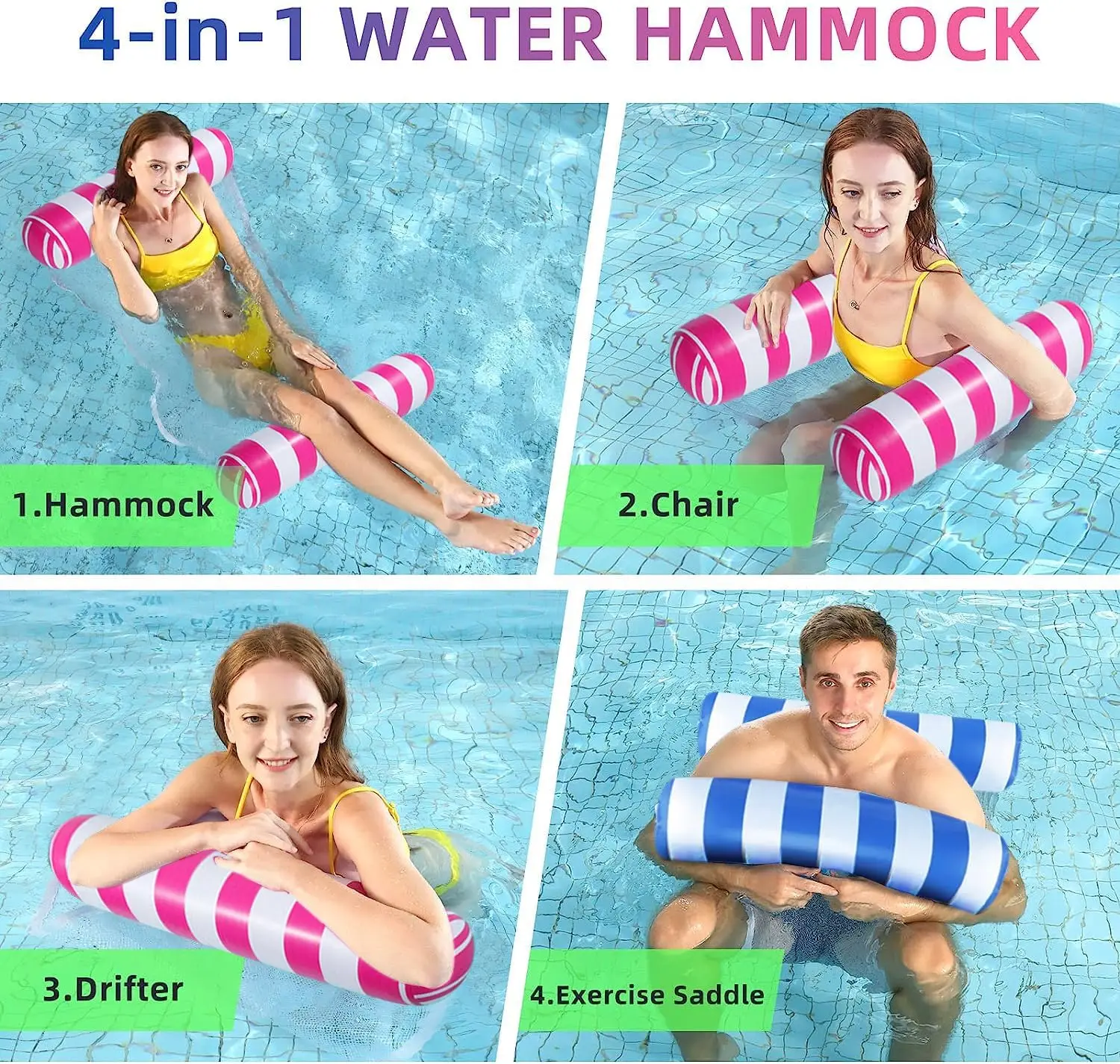 Swimming Water Sofa Inflatable Hammock Floating Water Inflatable Mat Pool Party Accessories Water Floating Inflatable Mat