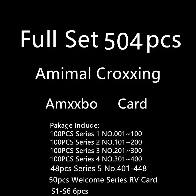 2021 New Data Full Set 498pcs Series 5 Animal Card Amxxboen Croxxing New Leaf Horizons NFC Card Ntag215 for NS Switch Games2021 New Data Full Set 498pcs Series 5 Animal Card Amxxboen Croxxing New Leaf Horizons NFC Card Ntag215 for NS Switch Games 